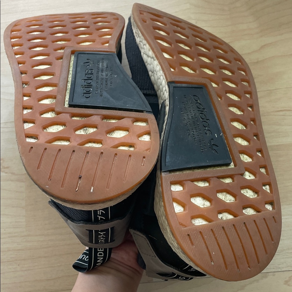Adidas Charcoal and Cream Athletic Shoes - Picture 7 of 10